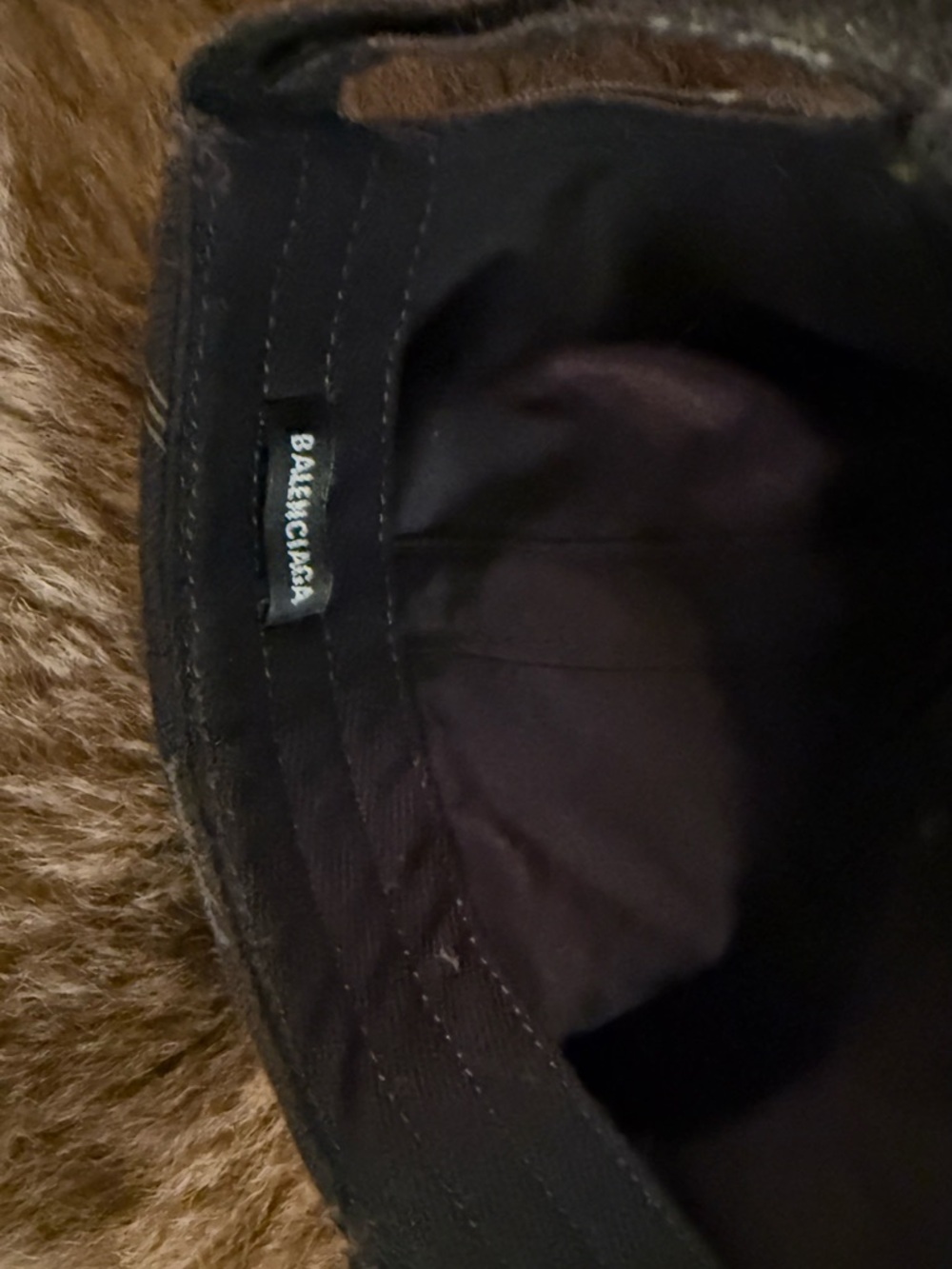 Balenciaga - Monogrammed Cotton-Canvas Baseball Cap - Black size L - Picture 3 of 4